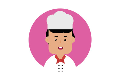 Icon Character Chef with Red Tie Male