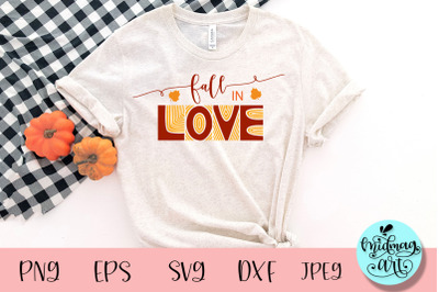 Fall in love svg, fall svg
