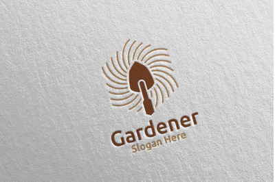 Botanical Gardener Care Logo Design 48