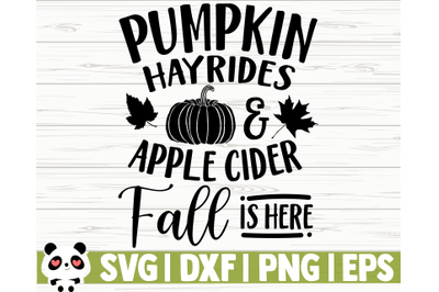 Pumpkin Hayrides And Apple Cider Fall Is Here