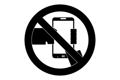 No use smartphone icon