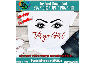 Virgo girl svg, birthday bday svg, Virgo svg, Horoscope svg, Zodiac sv