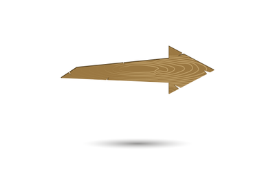 Pointer arrow wooden