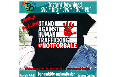 In it to End it Svg, Human Trafficking awareness, Red X, Slavery, traf