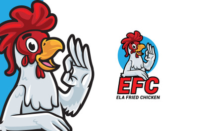 Ela Fried Chicken Logo Template