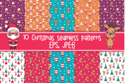 Christmas seamless patterns