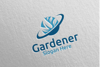 Planet Botanical Gardener Logo Design 51