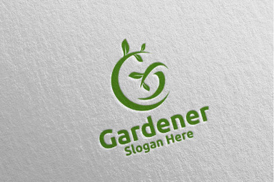 Botanical Gardener Care Logo Design 58