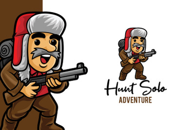 Hunt Solo Adventure Logo Template