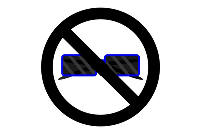 Ban sunglasses icon