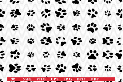 SVG Cats Dogs&2C; Seamless pattern digital clipart