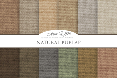 Natural Burlap - Linen Textures