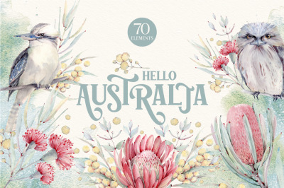 HELLO AUSTRALIA Watercolor set