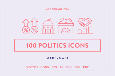 Line Icons - Politics