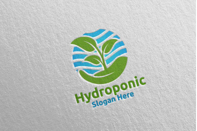 Hand Hydroponic Botanical Gardener Logo Design 62