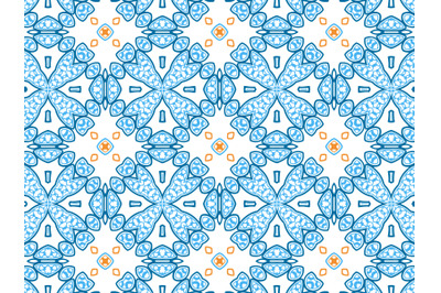 Pattern Abstract Blue Orange Color