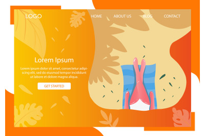 Landing Page Fashion Summer Vibes