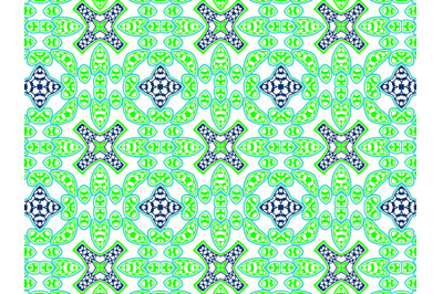 Pattern Abstract Green Blue Navy Color