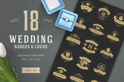 18 Wedding Logos and Badges