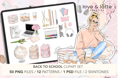 Back to school clipart School planner clipart, Fashion clipart Planner