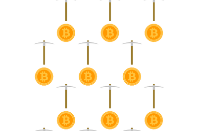 Mining bitcoin seamless pattern