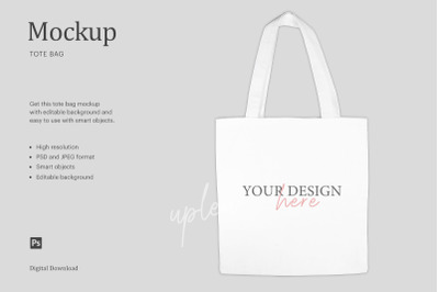 Tote Bag Mockup, Sublimation Mockup Tote Bag