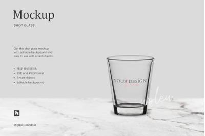 Shot Glass Mockup, Personalized Shot Glass Mockup