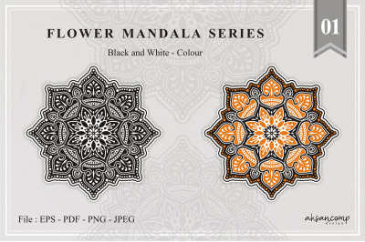 Flower Mandala Series 01