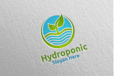 Sun Rise Hydroponic Botanical Gardener Logo Design 71