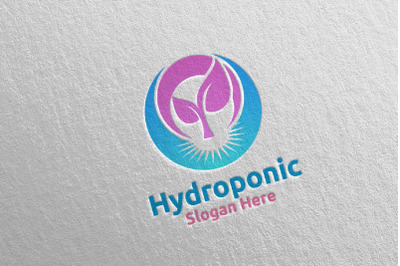 Root Hydroponic Botanical Gardener Logo Design 74