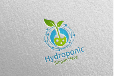 Lab Hydroponic Botanical Gardener Logo Design 77