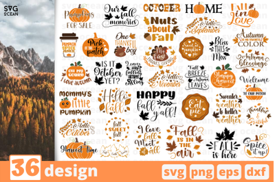 36 AUTUMN, autumn quotes cricut svg