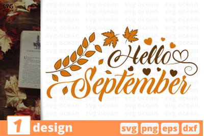 1 HELLO SEPTEMBER, autumn quotes cricut svg