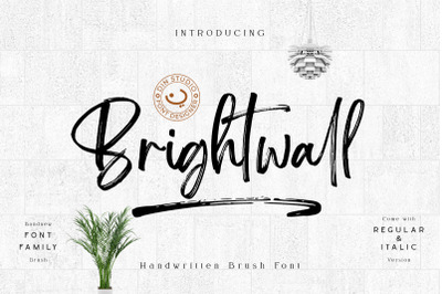 Brightwall Brush Font