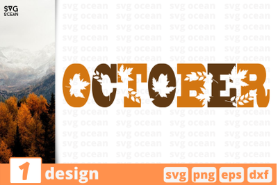 1 OCTOBER, autumn quotes cricut svg