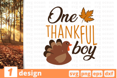 1 ONE THANKFUL BOY, autumn quotes cricut svg