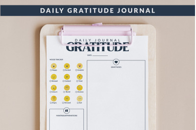 Daily Gratitude Journal - PDF &amp; JPG