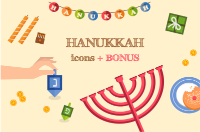 Hanukkah icons + BONUS