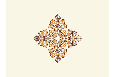 Ornament Abstract Brown Color Design