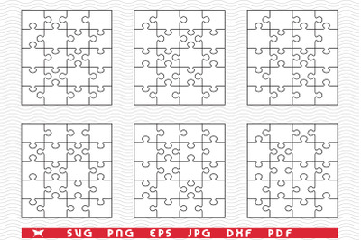 SVG White Puzzles, Separate pieces