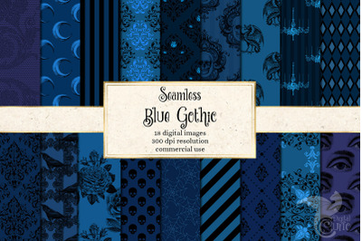 Blue Gothic Digital Paper