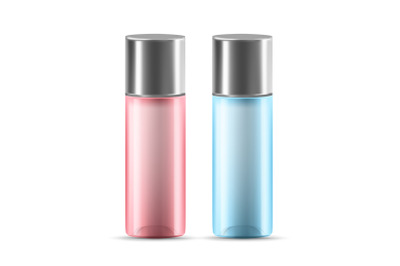 Lotion Or Gel Glass Container With Cap Vector