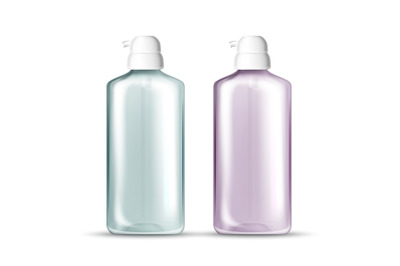 Bottle With Pump For Hygienic Hands Gel Vector