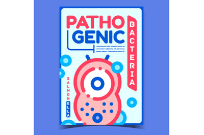 Pathogenic Bacteria Advertising Poster Vector