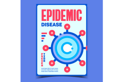 Epidemic Disease Creative Advertise Banner Vector