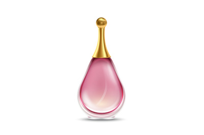 Perfume Glass Bottle For Aromatic Liquid Vector