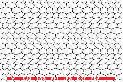 SVG Black Hexagons, Seamless Pattern digital clipart