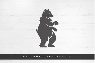 Bear silhouette illustration