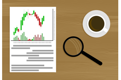 Market analysis vector