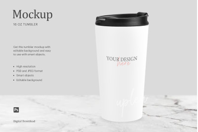 Tumbler 16oz Mockup&2C; Sublimation Mockup Tumbler